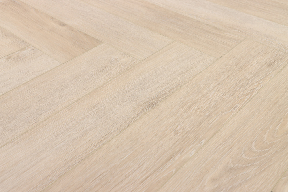 Кварцвиниловый SPC ламинат Cronafloor Herringbone Дуб Дижон H010 венгерская елка 640×128×4,5